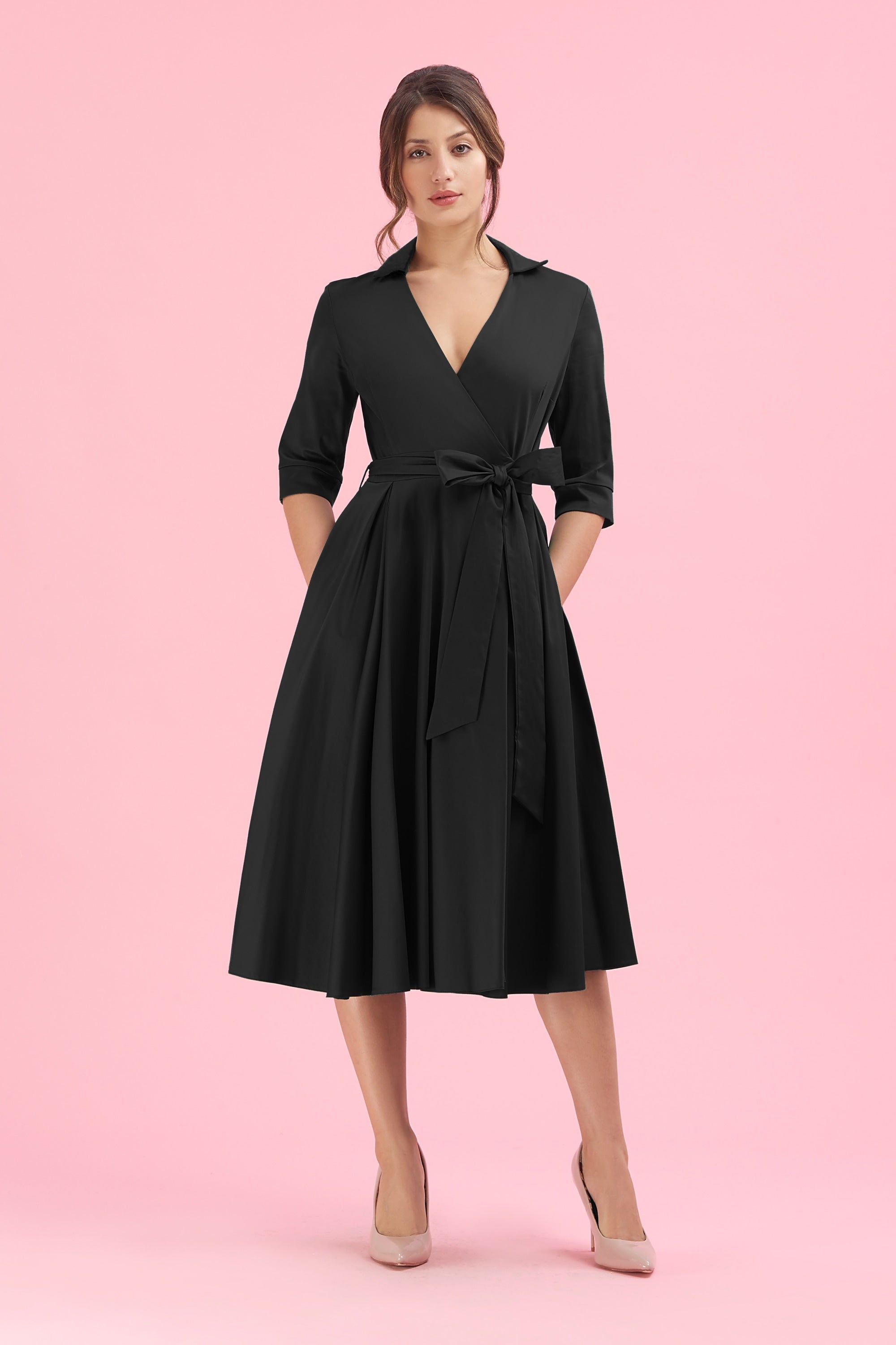 Taylor 1950's Wrap Dress – The Pretty Dress Company