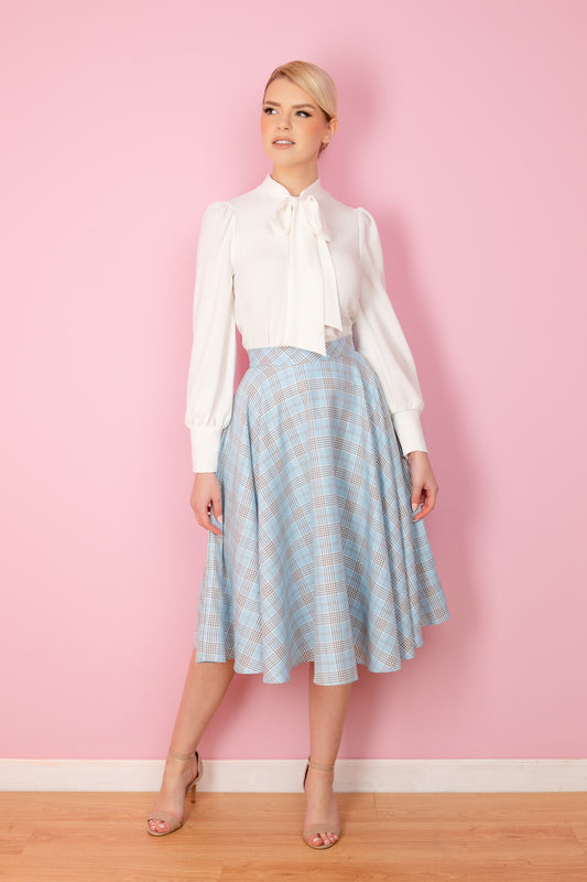 Tartan Midi Circle Skirt