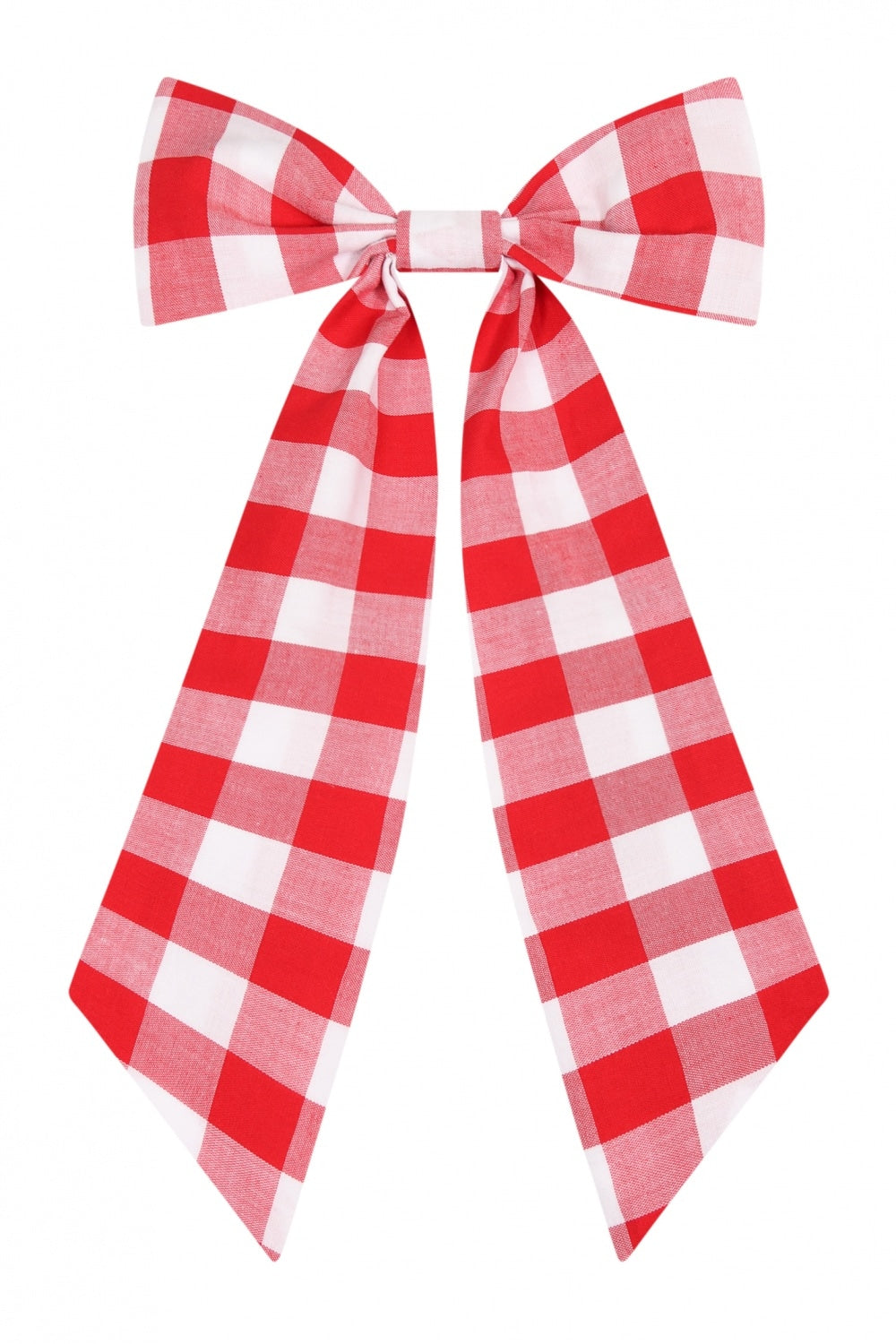 Large Gingham Hair Bow