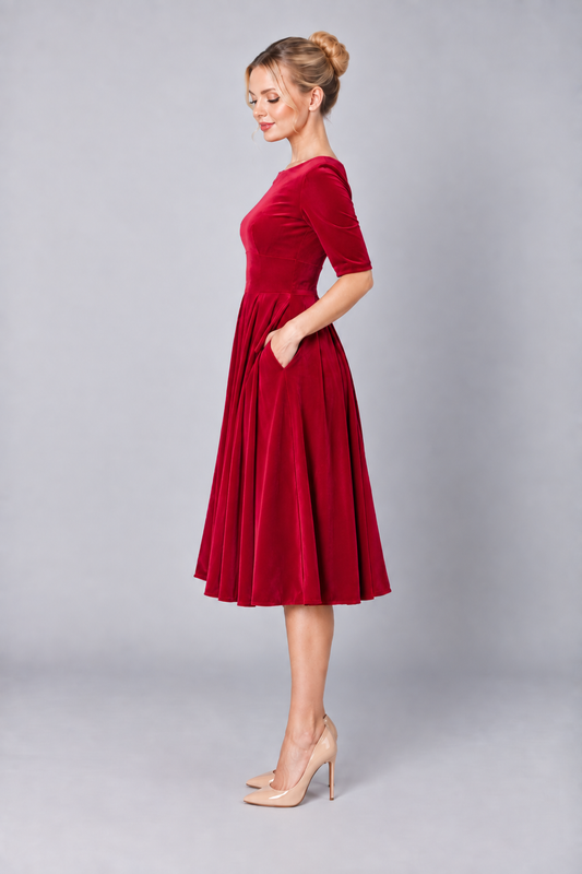Hepburn Velvet Signature Dress