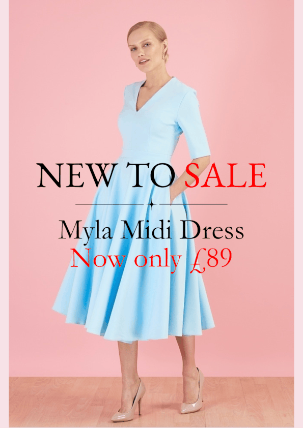 The Myla Midi Dress Is Now in Our Sale – Timeless British Elegance at an Unmissable Price