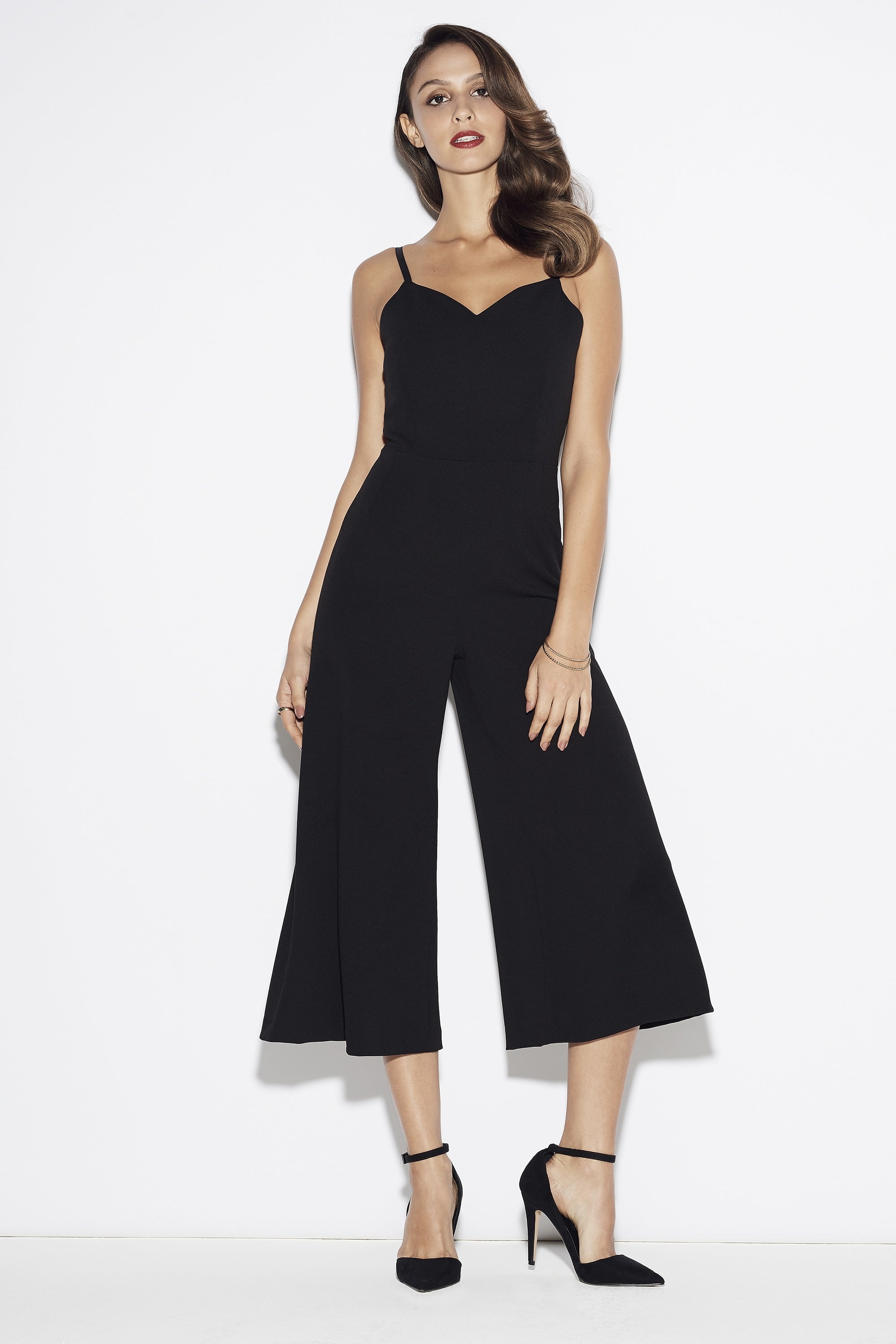 Carla Black Culotte Jumpsuit