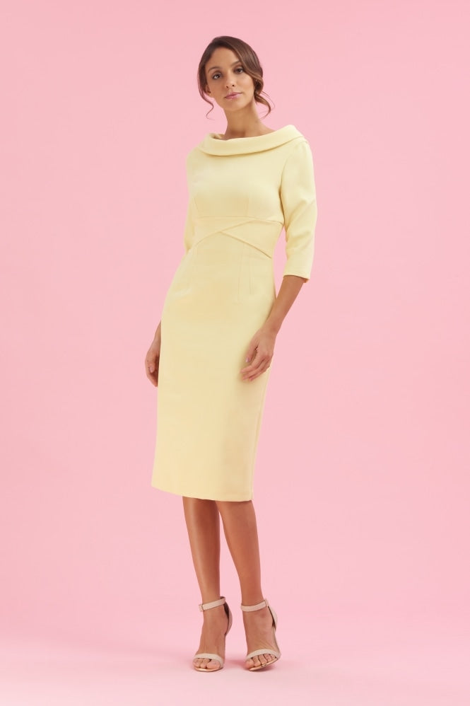Kennedy Roll Collar Pencil Dress