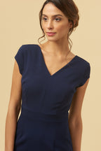 Katya Cap Sleeve Midi Dress