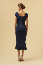Katya Cap Sleeve Midi Dress