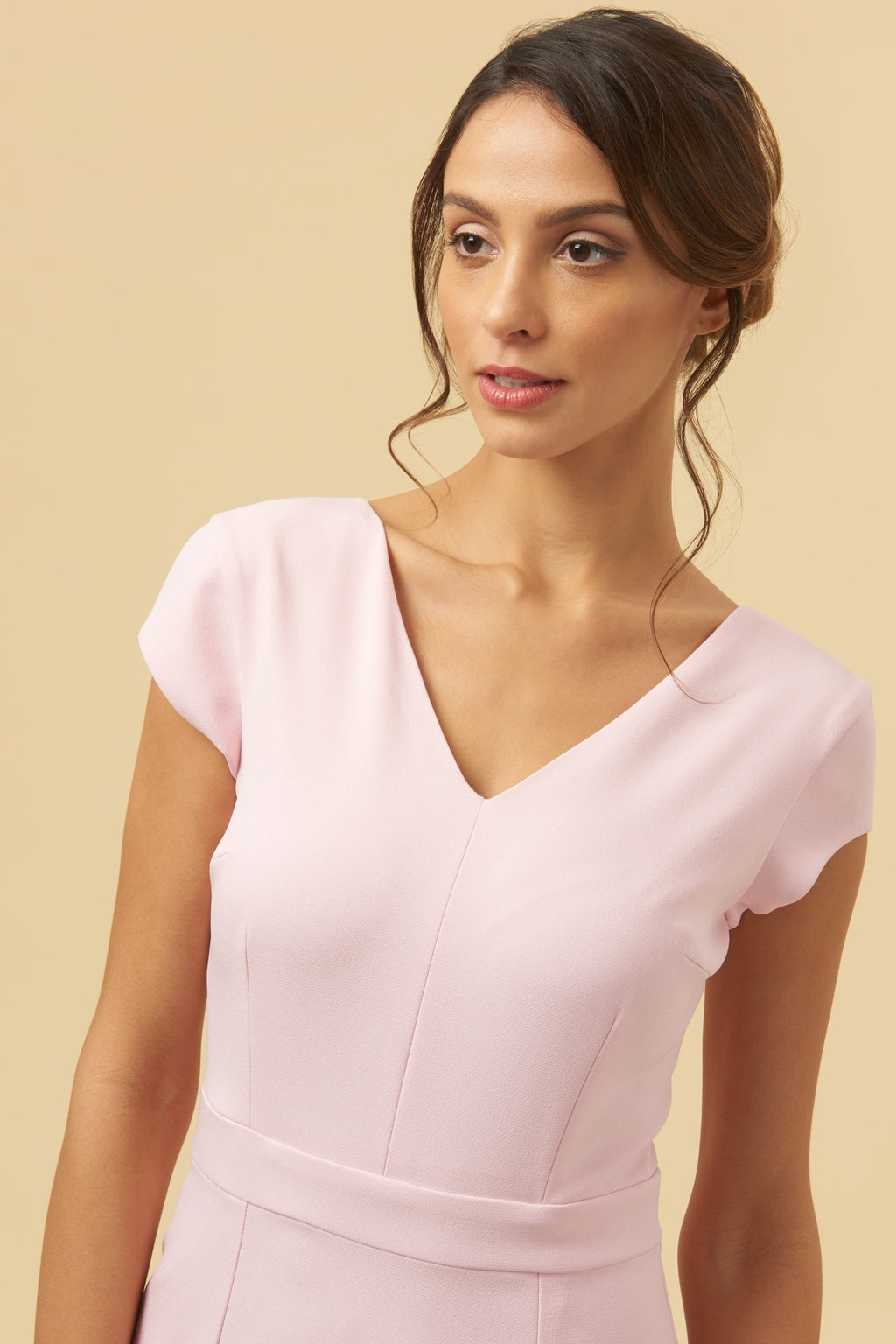 Katya Cap Sleeve Midi Dress