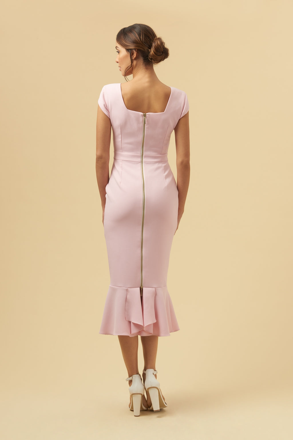 Katya Cap Sleeve Midi Dress