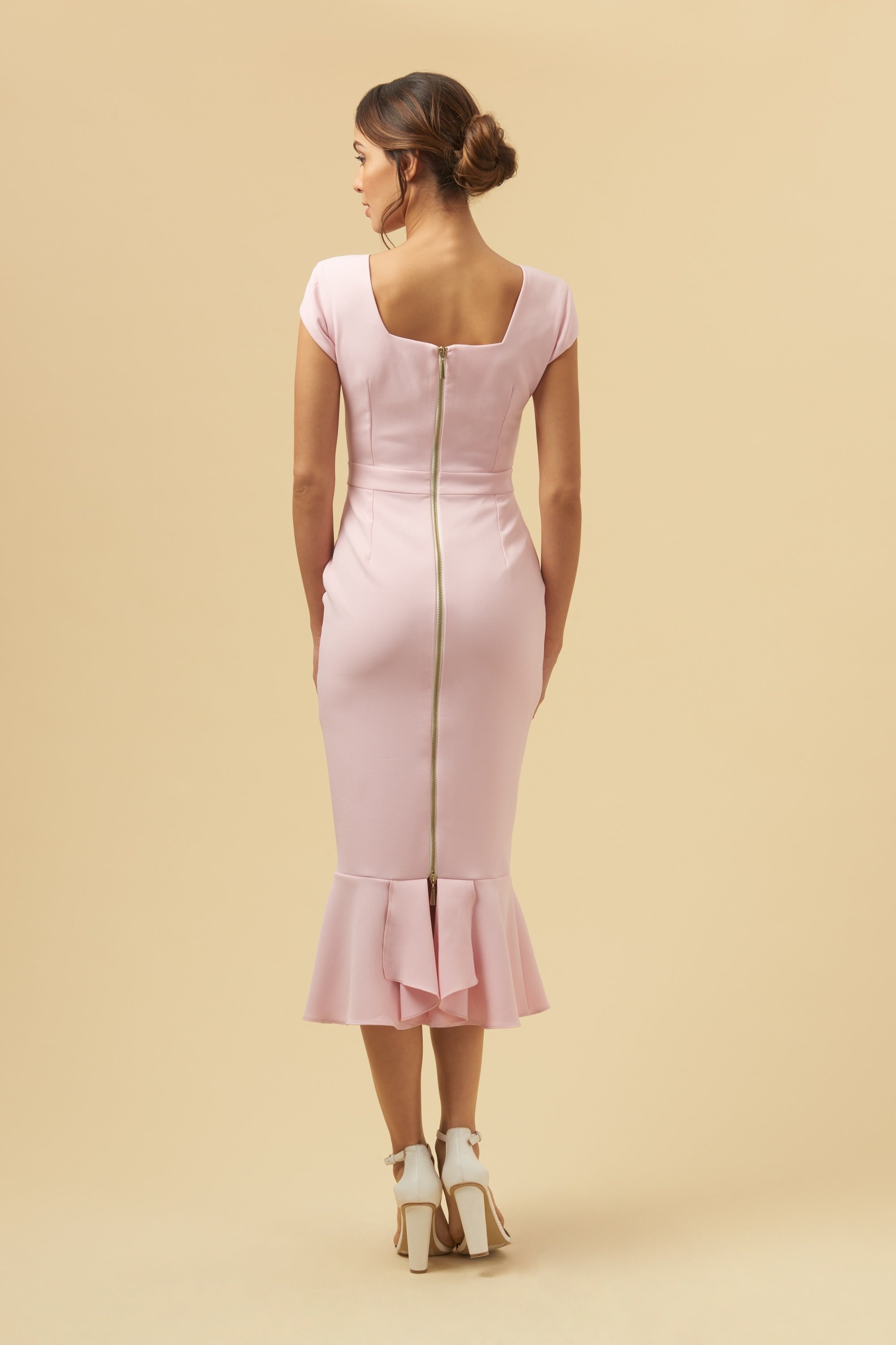 Katya Cap Sleeve Midi Dress