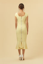 Katya Cap Sleeve Midi Dress