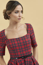 Gigi Tartan Midi Dress