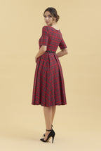 Gigi Tartan Midi Dress