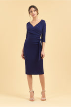 Hourglass 3/4 Sleeve Pencil Dress