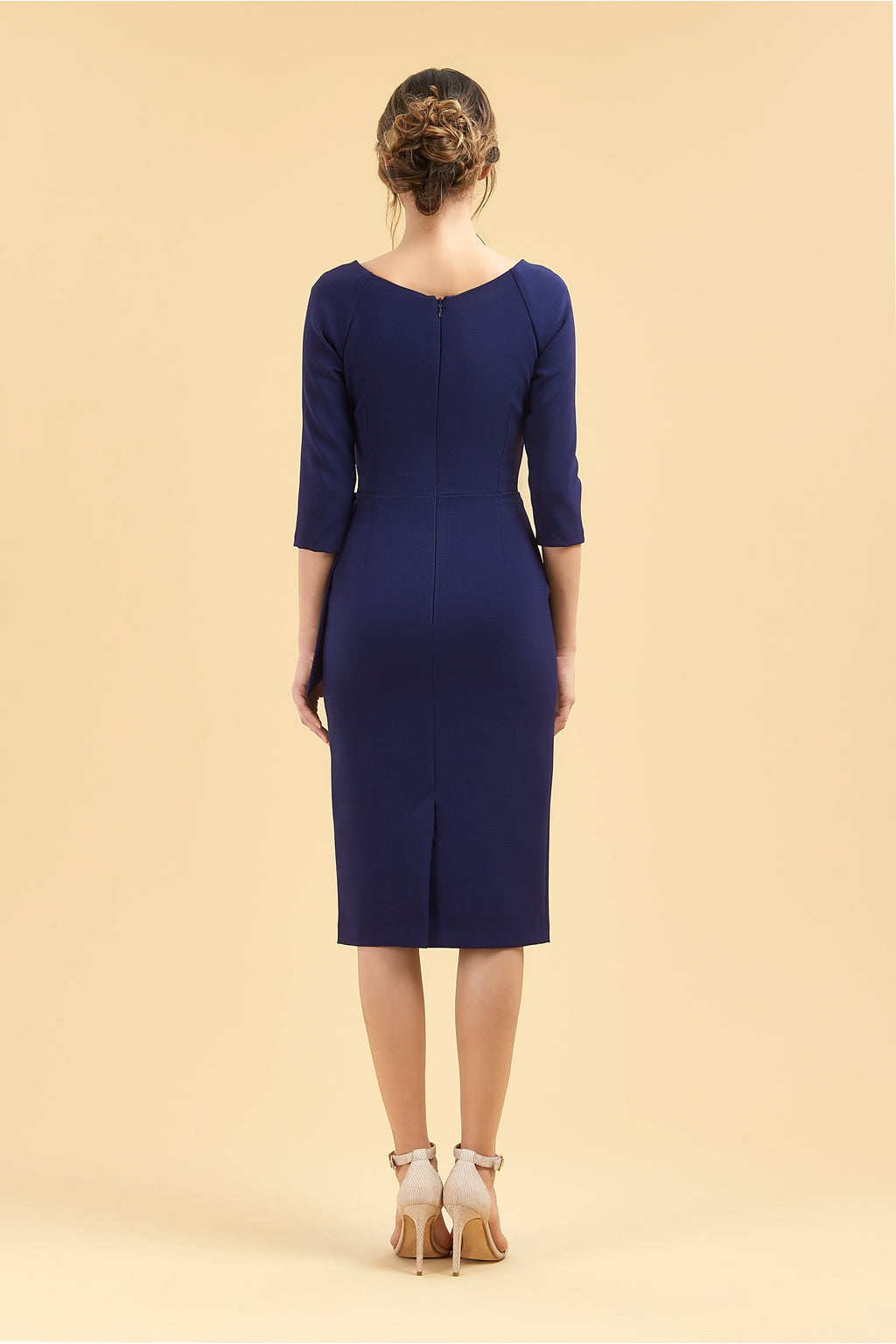 Hourglass 3/4 Sleeve Pencil Dress