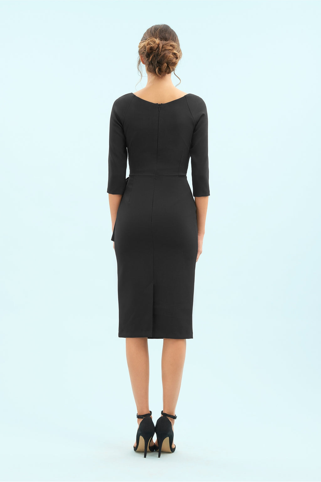 Hourglass 3/4 Sleeve Pencil Dress