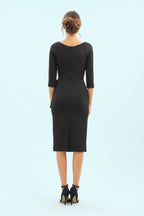 Hourglass 3/4 Sleeve Pencil Dress