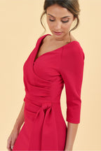 Hourglass 3/4 Sleeve Pencil Dress