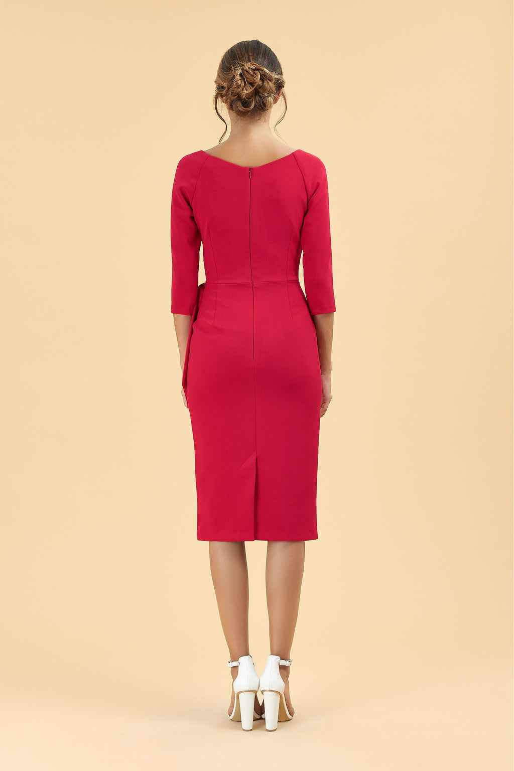 Hourglass 3/4 Sleeve Pencil Dress