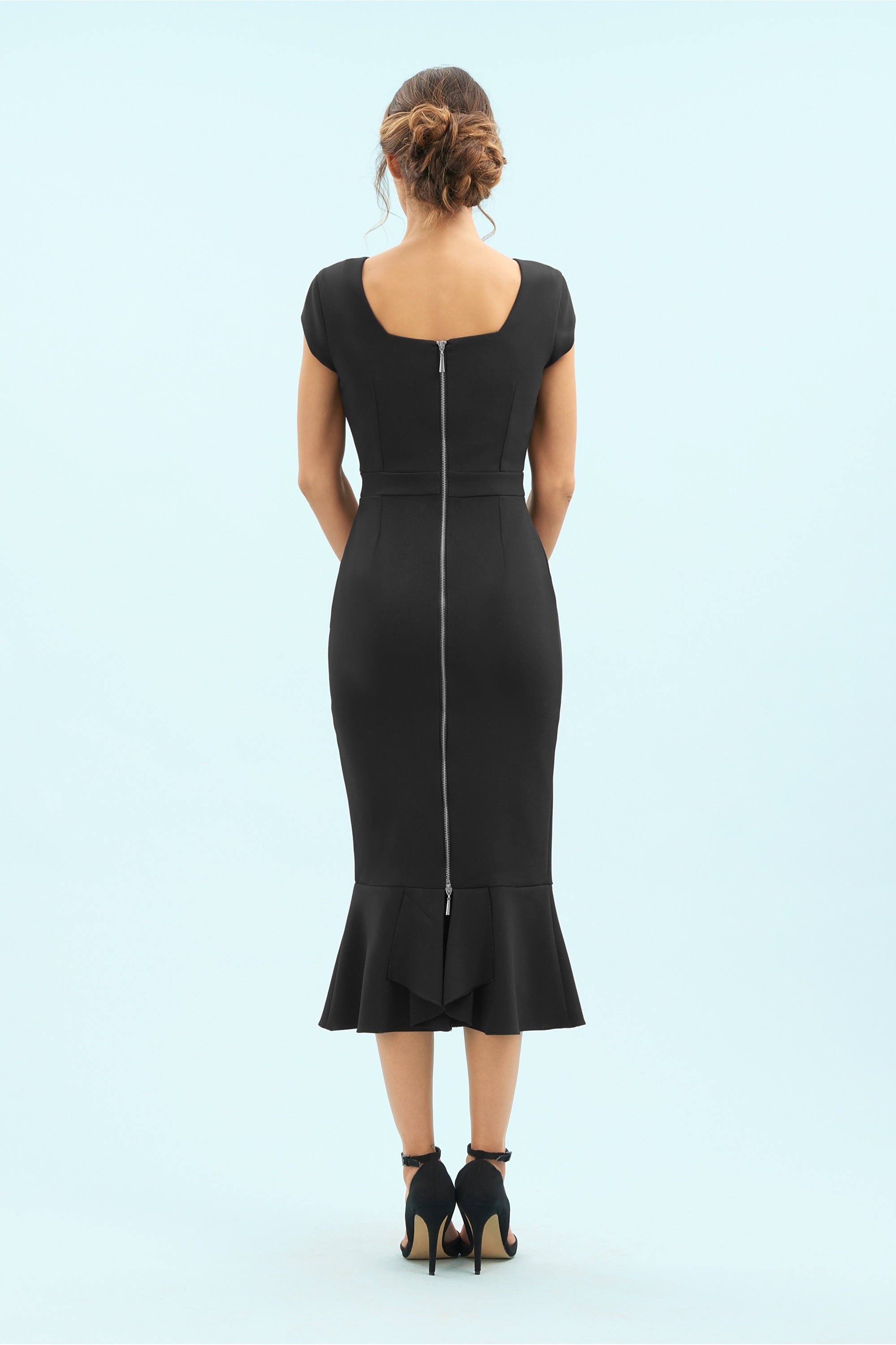 Katya Cap Sleeve Midi Dress