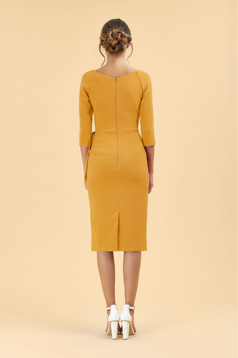 Hourglass 3/4 Sleeve Pencil Dress