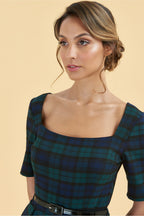Gigi Tartan Midi Dress