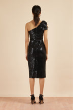 Millie Sequin Bow Pencil Dress
