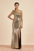 Millie Sequin Bow Gown