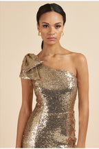 Millie Sequin Bow Gown