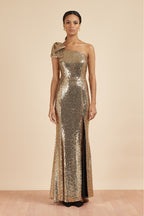Millie Sequin Bow Gown