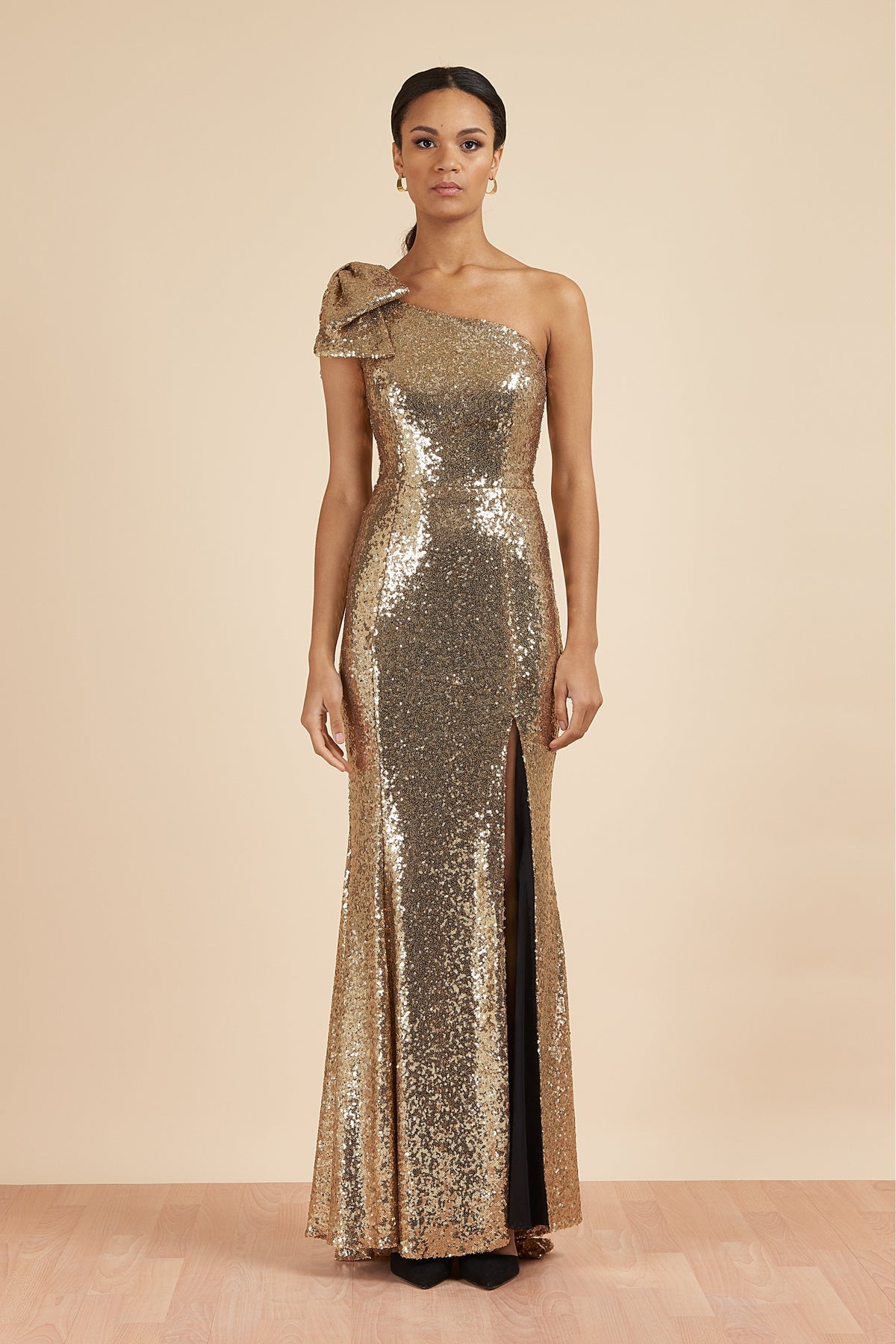 Millie Sequin Bow Gown
