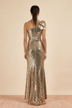 Millie Sequin Bow Gown