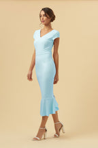 Katya Cap Sleeve Midi Dress