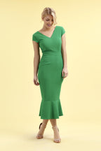 Katya Cap Sleeve Midi Dress