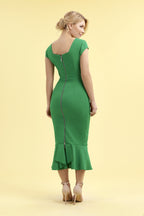 Katya Cap Sleeve Midi Dress