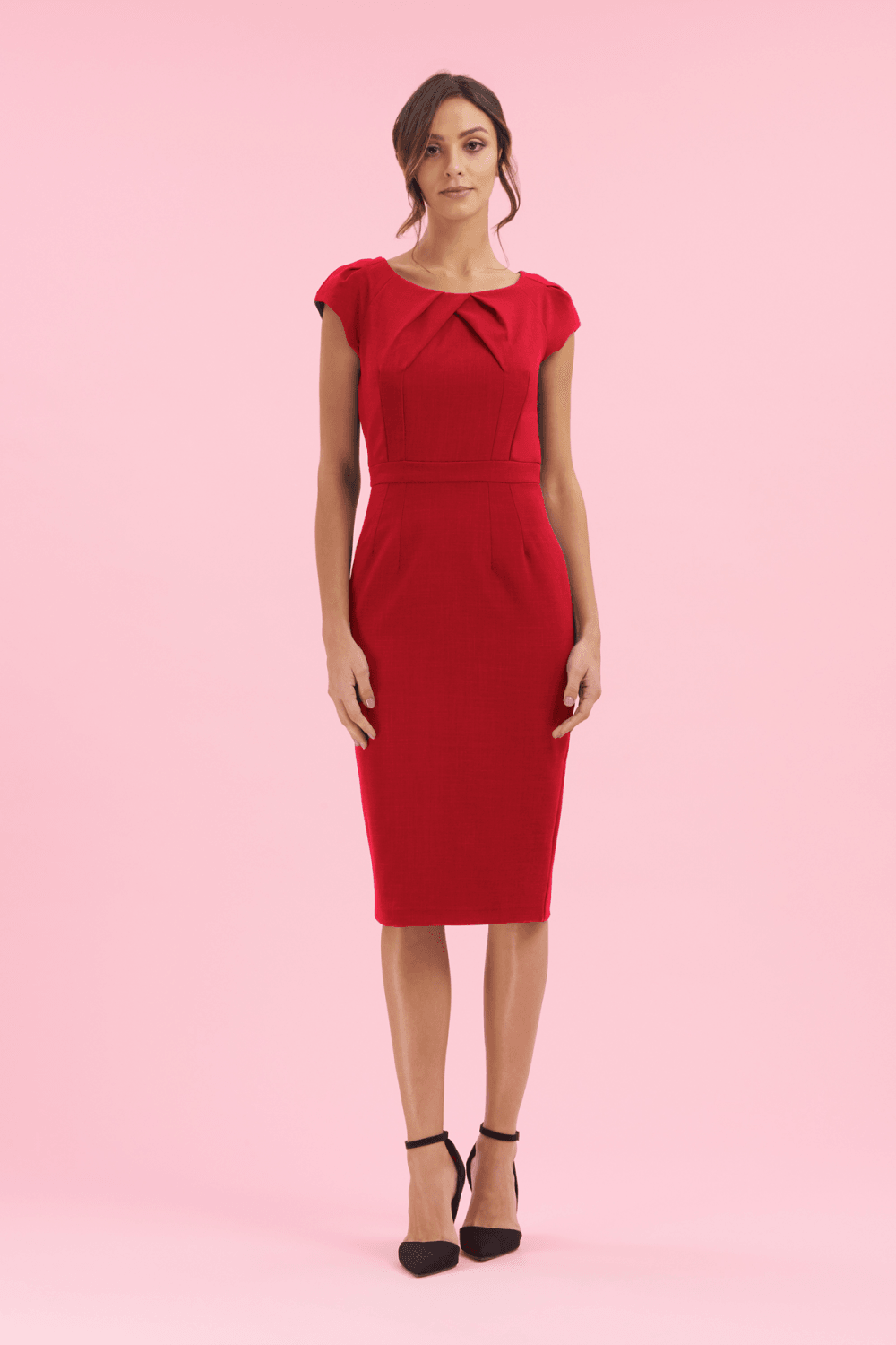 Layla Cap Sleeve Pencil Dress