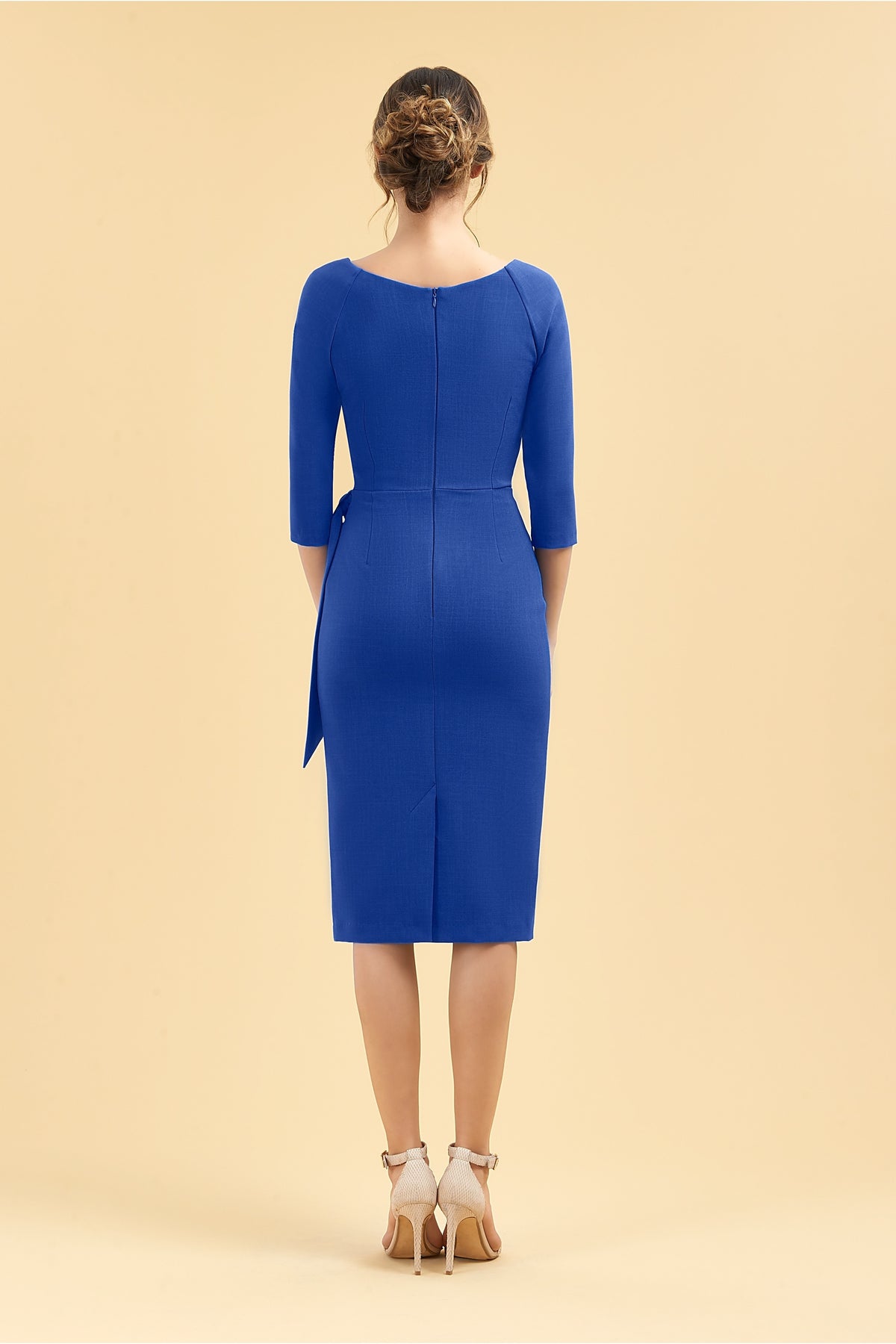 Hourglass 3/4 Sleeve Pencil Dress