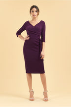 Hourglass 3/4 Sleeve Pencil Dress