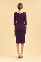 Hourglass 3/4 Sleeve Pencil Dress