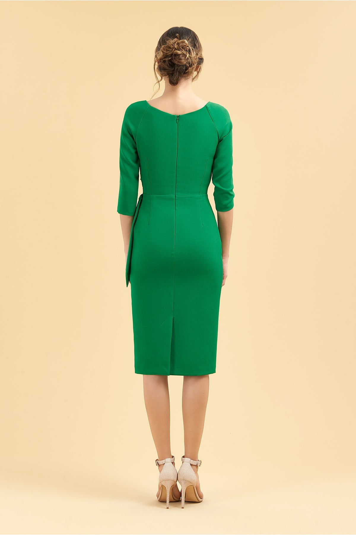 Hourglass 3/4 Sleeve Pencil Dress