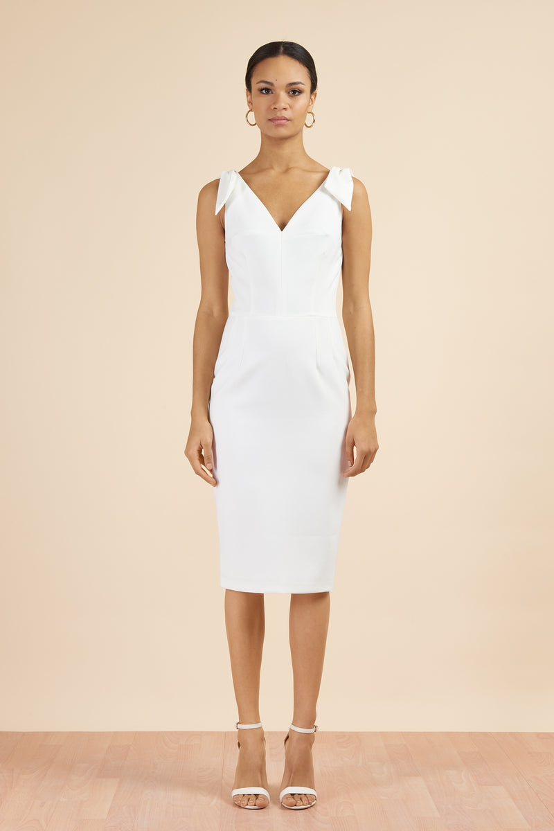 Ava Pencil Dress - Ivory