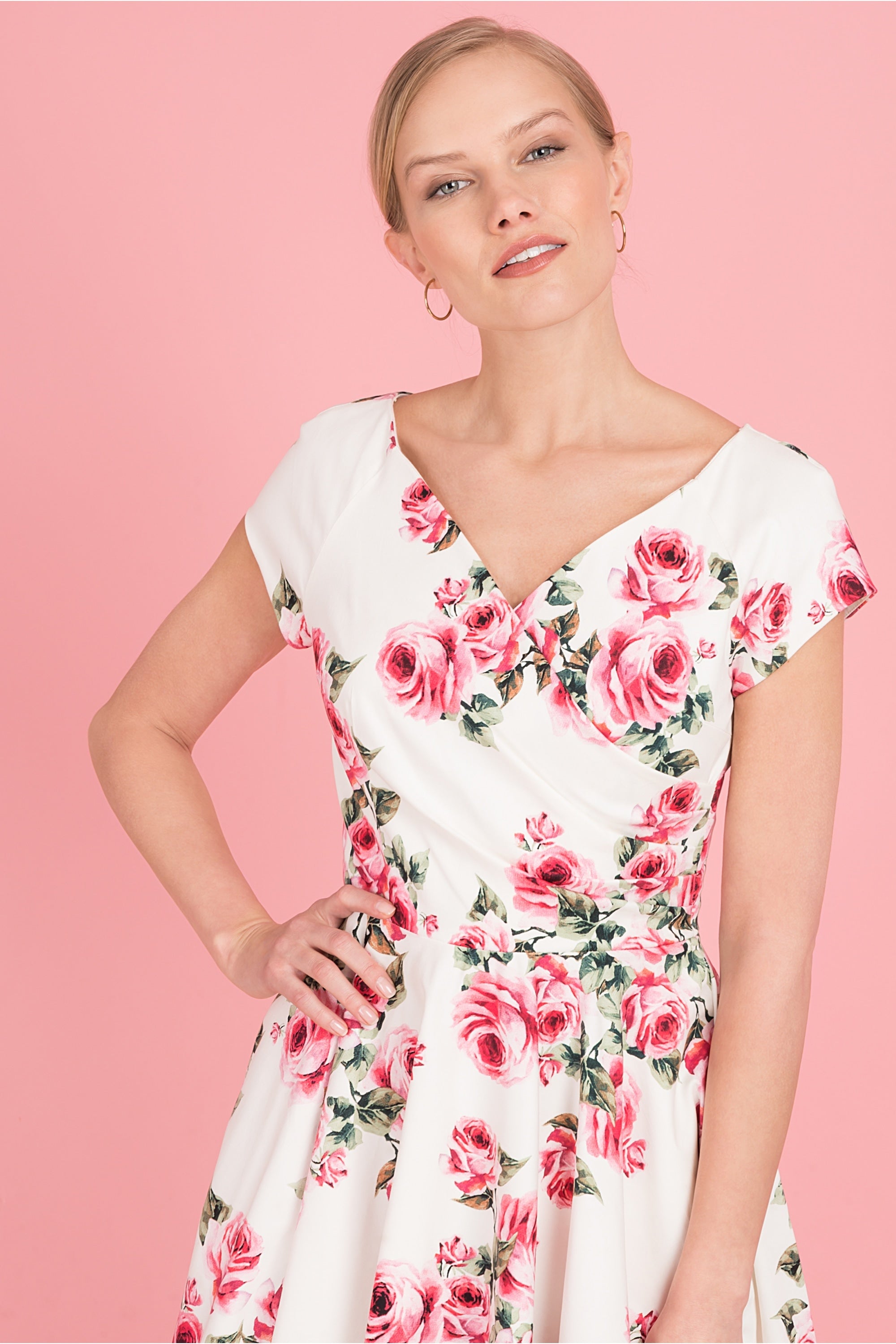 Hourglass VINTAGE Rose Swing Dress