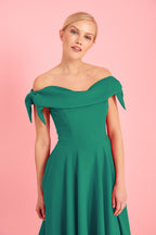 Tilly Off The Shoulder Bow Midi Dress