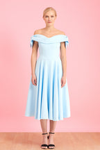 Tilly Off The Shoulder Bow Midi Dress