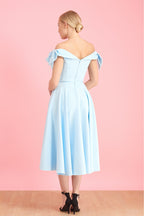 Tilly Off The Shoulder Bow Midi Dress
