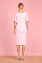 Hourglass Mid Sleeve BOW Pencil Dress