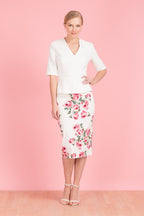 Myla Mid Sleeve Peplum Top