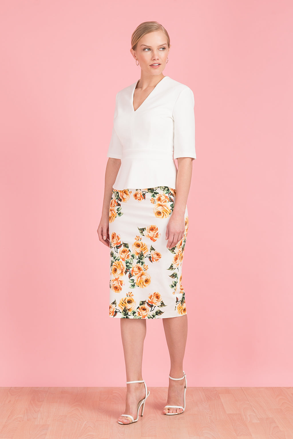 Myla Mid Sleeve Peplum Top