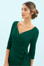 Hourglass 3/4 Sleeve Pencil Dress