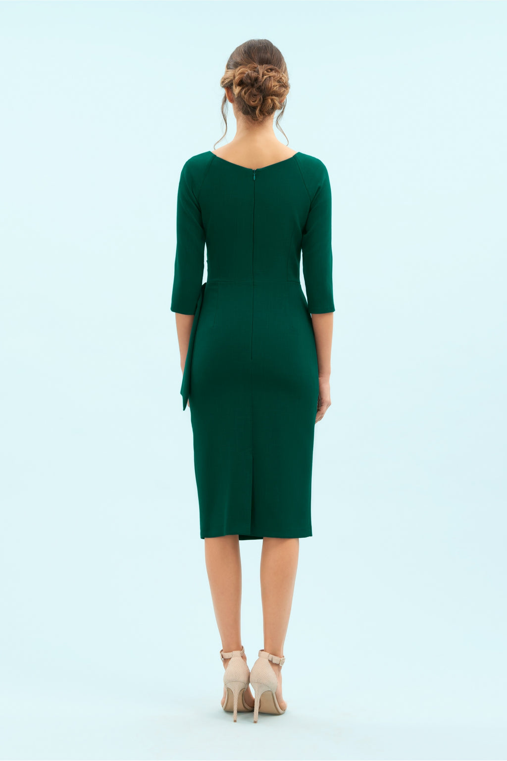Hourglass 3/4 Sleeve Pencil Dress