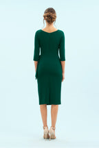 Hourglass 3/4 Sleeve Pencil Dress