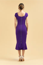 Katya Cap Sleeve Midi Dress